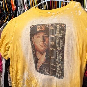 Luke combs bleach wash teeshirt for women